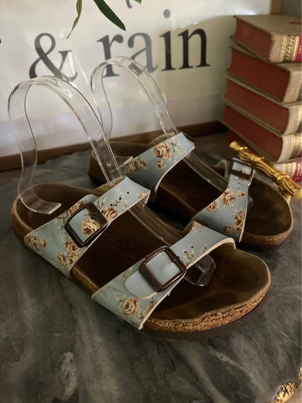 Birki's by Birkenstock Arizona Floral Sandals EU 36 Women’s US 5-5.5 Leather